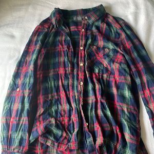 dark red green and blue flannel